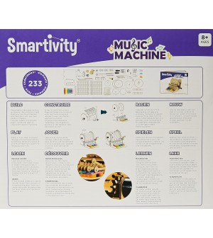 Smartivity - Xylophone - Music Machine - Jouet de construction en bois- Construisez le xylophone, ajoutez les chevilles et