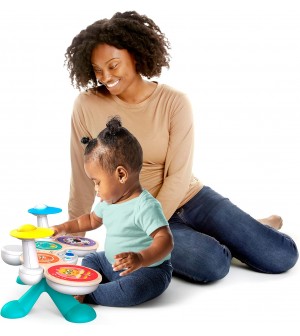 Baby Einstein, Together in Tune, Tambours Magic Touch, Instrument de Musique, 4 Modes de Jeu, 10 MÃ©lodies avec volume