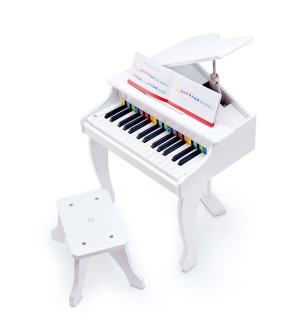 Piano rose en bois jouet musical et instrument de musique enfant