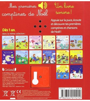 Mes premières comptines de Noël - Livre Sonore - 6 Comptines Grund pour  enfant de dès 1 an - Musicakids éveil musical